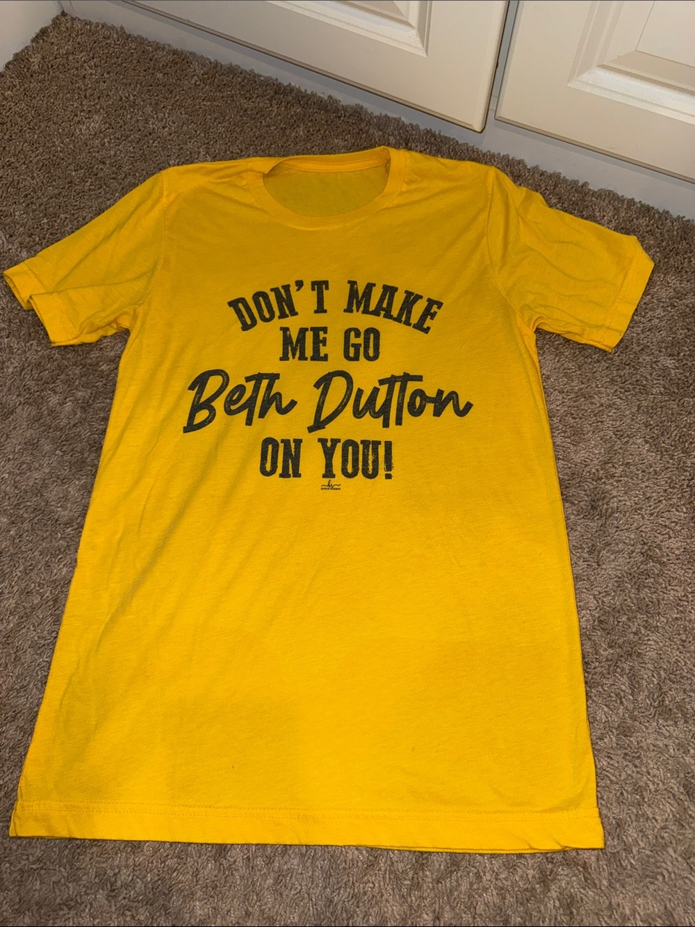 Source Unknown Yellow Beth Dutton Graphic Tee
